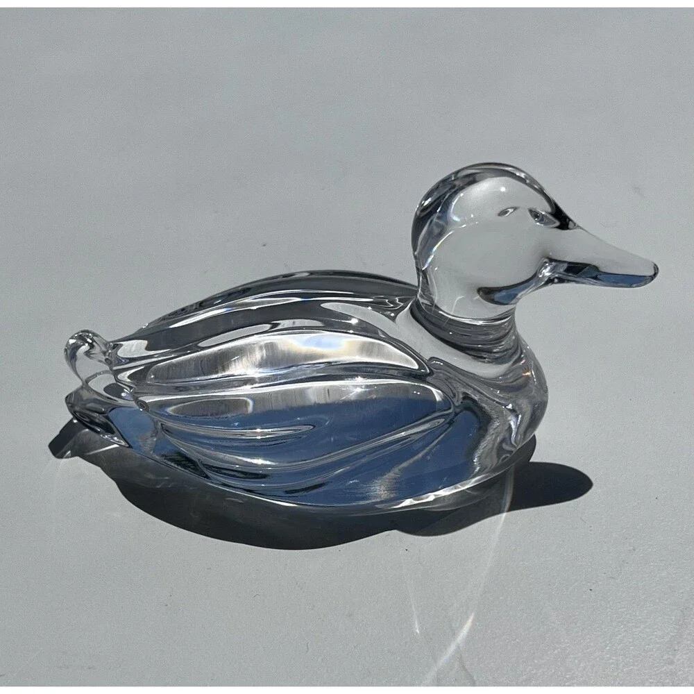 Princess House 24% Lead Crystal Duck Collection Germany Paperweight Figurine